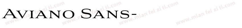 Aviano Sans字体转换